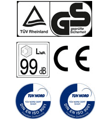 GS, 99, CE, TÜV