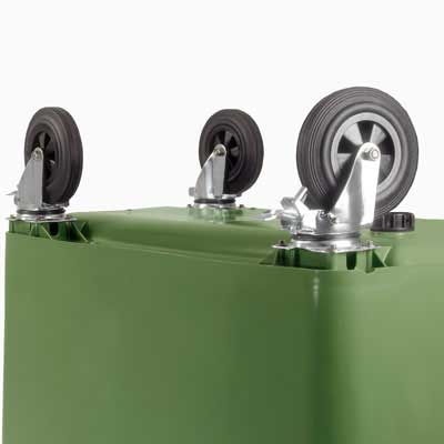 мусорные баки 770 л Стопор колес