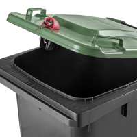 мусорные баки 360 л Системы блокировки